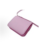 HERMES Constance 19 Silver buckle crossbody single-shoulder Bag 19 Women\'s Hibiscus Purple Forest Purple